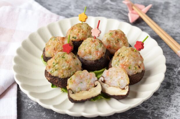 Shrimp Stuffed Shiitake Mushrooms